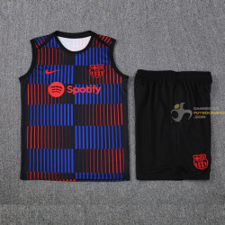 Camiseta Sin Mangas y Pantalón Barcelona Entrenamiento Bicolor 2025-2026