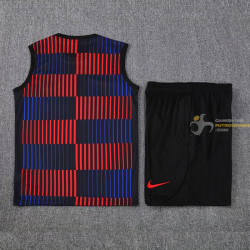 Camiseta Sin Mangas y Pantalón Barcelona Entrenamiento Bicolor 2025-2026