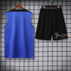 Camiseta Sin Mangas y Pantalón Barcelona Entrenamiento Azul 2025-2026