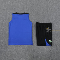 Camiseta Sin Mangas y Pantalón Barcelona Entrenamiento Azul 2025-2026