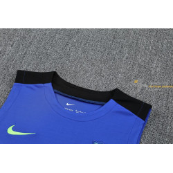 Camiseta Fútbol Sin Mangas Barcelona Entrenamiento Azul 2025-2026