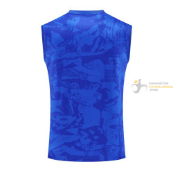 Camiseta Fútbol Sin Mangas Barcelona Entrenamiento Azul Z 2025-2026