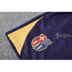 Camiseta y Pantalón Barcelona Entrenamiento Azul Oscuro 2025-2026