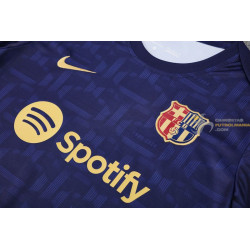 Camiseta y Pantalón Barcelona Entrenamiento Azul Oscuro 2025-2026