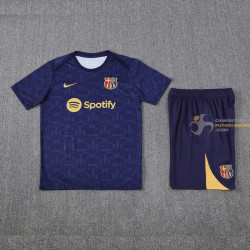 Camiseta y Pantalón Barcelona Entrenamiento Azul Oscuro 2025-2026