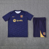 Camiseta y Pantalón Barcelona Entrenamiento Azul Oscuro 2025-2026