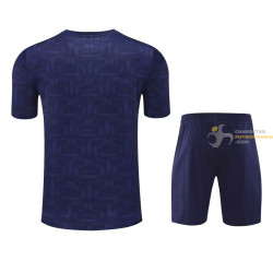 Camiseta y Pantalón Barcelona Entrenamiento Azul Oscuro 2025-2026