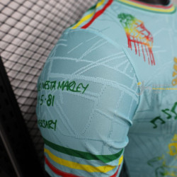 Camiseta Fútbol Ajax Edición Especial Bob Marley Azul Claro Versión Jugador 2025-2026