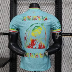 Camiseta Fútbol Ajax Edición Especial Bob Marley Azul Claro Versión Jugador 2025-2026