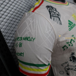 Camiseta Fútbol Ajax Edición Especial Bob Marley Blanca Z Versión Jugador 2025-2026