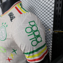 Camiseta Fútbol Ajax Edición Especial Bob Marley Blanca Z Versión Jugador 2025-2026