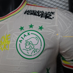 Camiseta Fútbol Ajax Edición Especial Bob Marley Blanca Z Versión Jugador 2025-2026