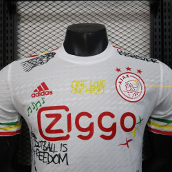 Camiseta Fútbol Ajax Edición Especial Bob Marley Blanca Versión Jugador 2025-2026