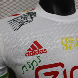 Camiseta Fútbol Ajax Edición Especial Bob Marley Blanca Versión Jugador 2025-2026