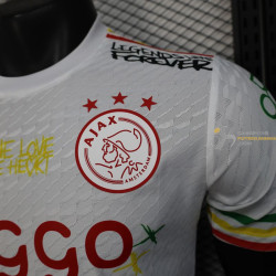 Camiseta Fútbol Ajax Edición Especial Bob Marley Blanca Versión Jugador 2025-2026