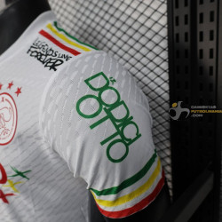 Camiseta Fútbol Ajax Edición Especial Bob Marley Blanca Versión Jugador 2025-2026