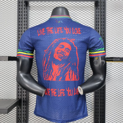 Camiseta Fútbol Ajax Edición Especial Bob Marley Azul Versión Jugador 2025-2026