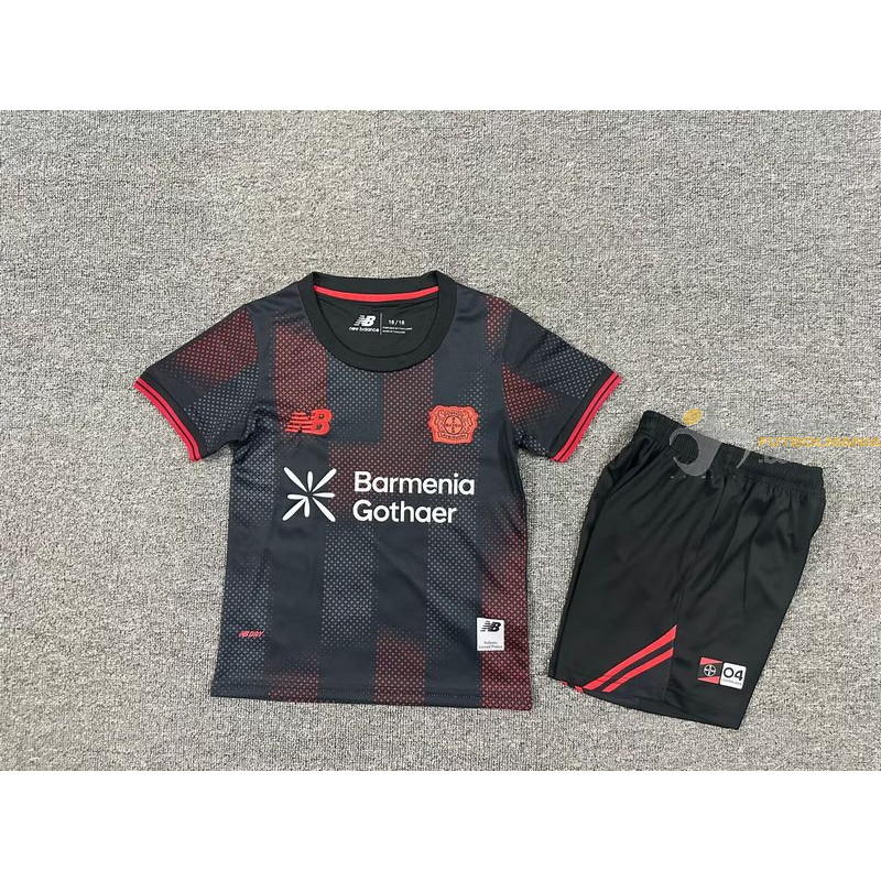 Camiseta y Pantalón Fútbol Niños Bayer 04 Leverkusen Primera Equipación 2025-2026