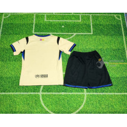 Camiseta y Pantalón Fútbol Niños Barcelona Segunda Equipación 2025-2026