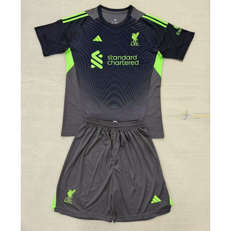 Camiseta Fútbol Liverpool Portero Segunda Equipación 2025-2026