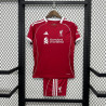Camiseta y Pantalón Fútbol Niños Liverpool Primera Equipación 2025-2026
