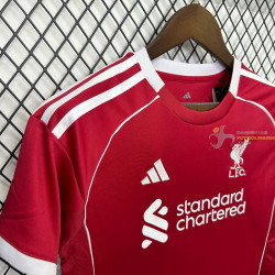 Camiseta y Pantalón Fútbol Niños Liverpool Primera Equipación 2025-2026