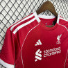 Camiseta y Pantalón Fútbol Niños Liverpool Primera Equipación 2025-2026