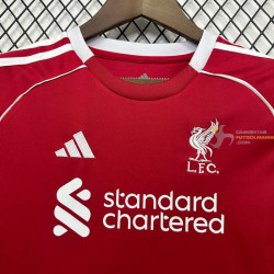 Camiseta y Pantalón Fútbol Niños Liverpool Primera Equipación 2025-2026