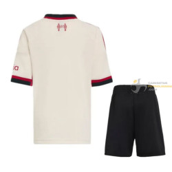 Camiseta y Pantalón Fútbol Niños Liverpool Segunda Equipación 2025-2026