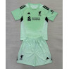 Camiseta y Pantalón Fútbol Niños Liverpool Portero Primera Equipación 2025-2026
