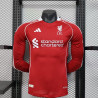 Camiseta Fútbol Liverpool Primera Equipación Versión Jugador Manga Larga 2025-2026