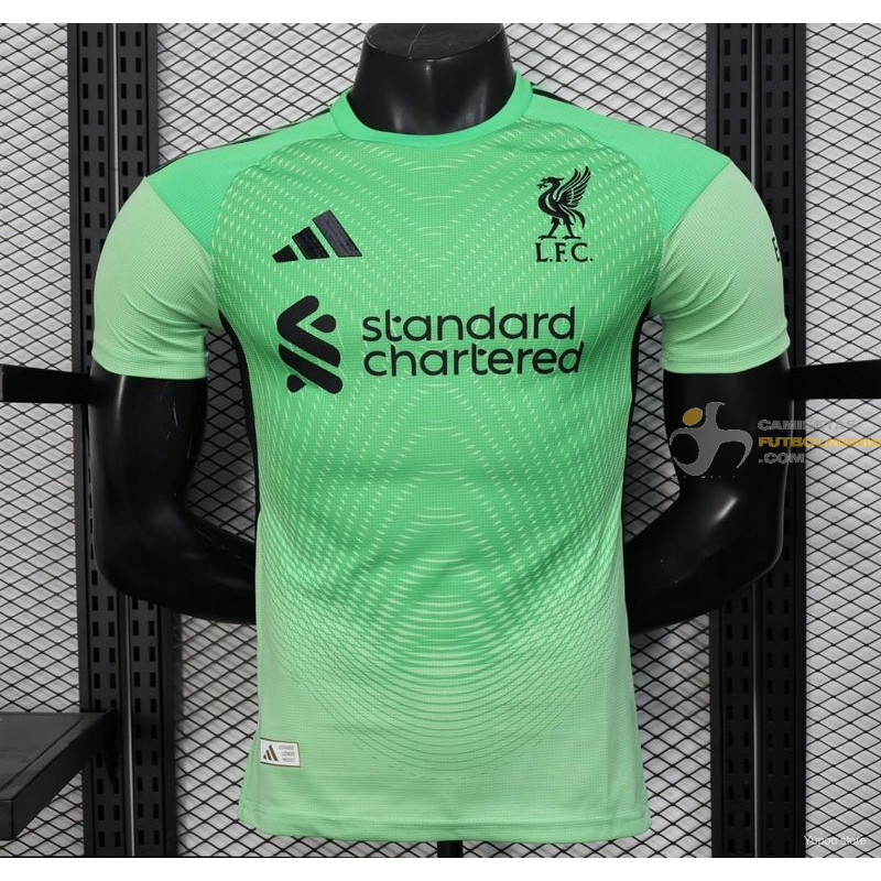 Camiseta Fútbol Liverpool Portero Primera Equipación Versión Jugador 2025-2026
