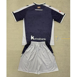 Camiseta y Pantalón Niños Real Sociedad Segunda Equipación 2025-2026