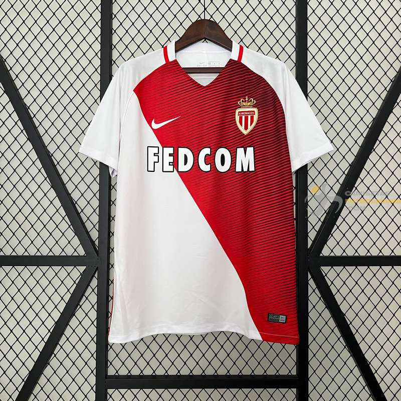 Camiseta Fútbol Monaco Primera Equipación Retro Clásica 2016-2017