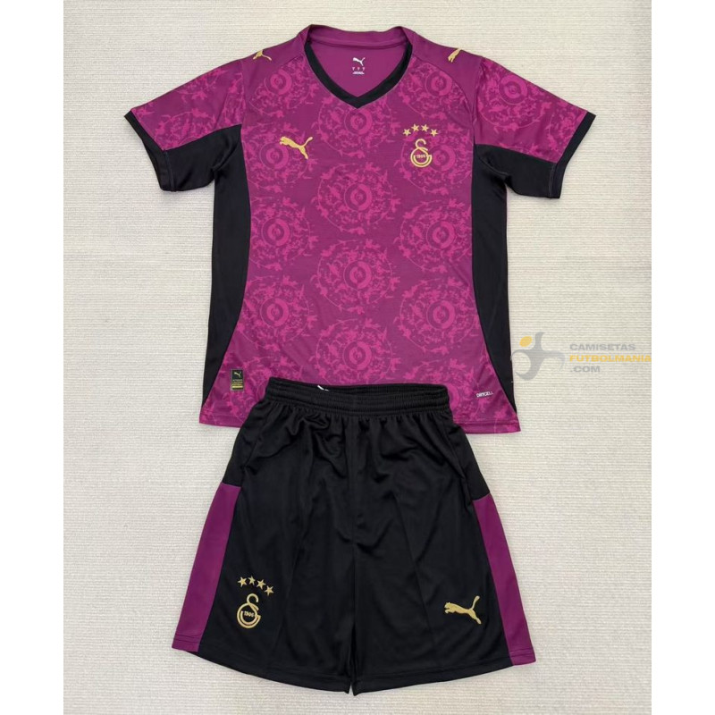 Camiseta y Pantalón Fútbol Niños Galatasaray Tercera Equipación 2025-2026