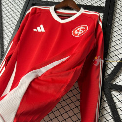 Camiseta Fútbol Internacional de Porto Alegre Primera Equipación Manga Larga 2025-2026