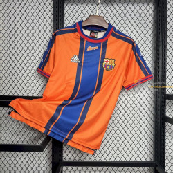 Camiseta Fútbol Barcelona Segunda Equipación Retro Clásica 1997-1998