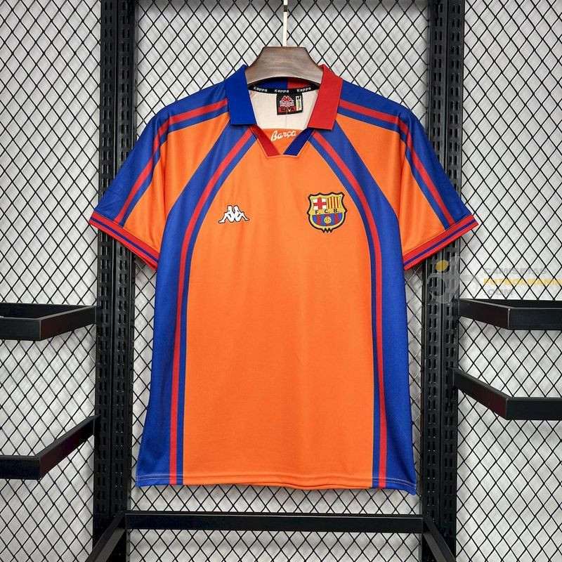 Camiseta Fútbol Barcelona Edición Champions League Segunda Equipación Retro Clásica 1997-1998