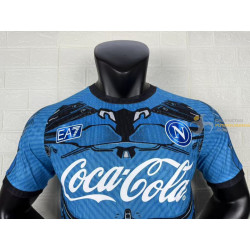 Camiseta Fútbol Nápoles Entrenamiento Azul Versión Jugador 2025-2026