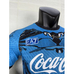 Camiseta Fútbol Nápoles Entrenamiento Azul Versión Jugador 2025-2026