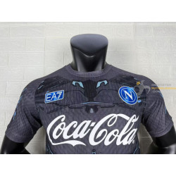 Camiseta Fútbol Nápoles Entrenamiento Gris Versión Jugador 2025-2026