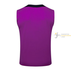 Camiseta Fútbol Sin Mangas Barcelona Entrenamiento Morado 2025-2026