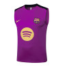 Camiseta Fútbol Sin Mangas Barcelona Entrenamiento Morado 2025-2026