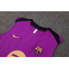Camiseta Fútbol Sin Mangas Barcelona Entrenamiento Morado 2025-2026