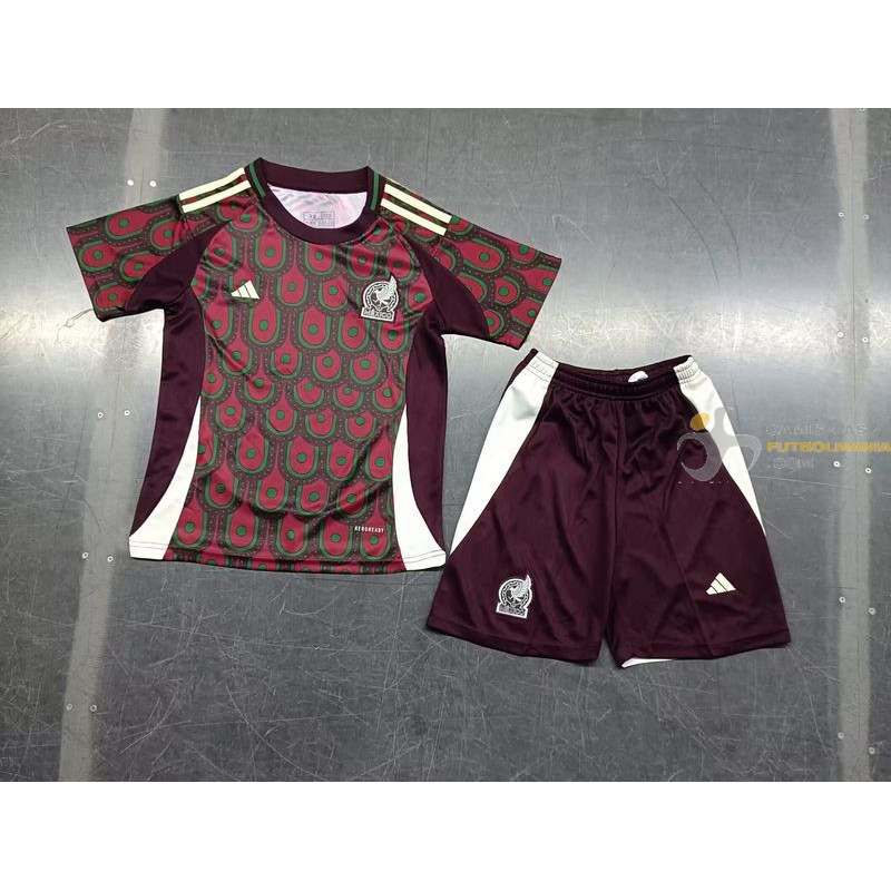 Camiseta y Pantalón Niños Mexico Primera Equipacion 2024