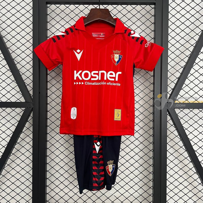 Camiseta y Pantalón Niños Osasuna Primera Equipación 2025-2026
