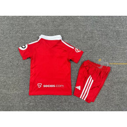 Camiseta y Pantalón Niños Sevilla Segunda Equipación 2025-2026