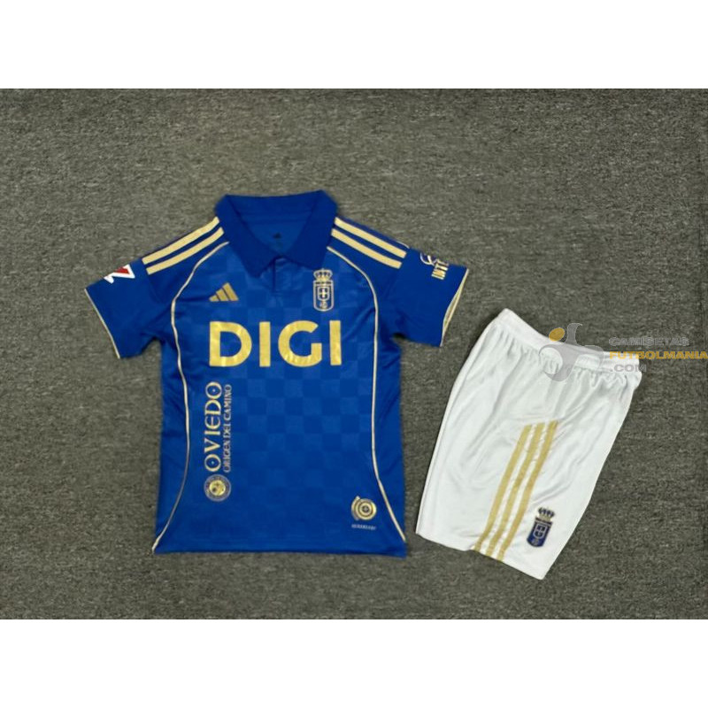 Camiseta y Pantalón Niños Oviedo Primera Equipación 2025-2026