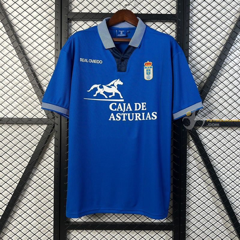 Camiseta Fútbol Oviedo Primera Equipación Retro Clásica 1996-1997