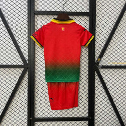 Camiseta y Pantalón Fútbol Niños AC Milan Edición Especial "Diavoli" Roja 2024-2025